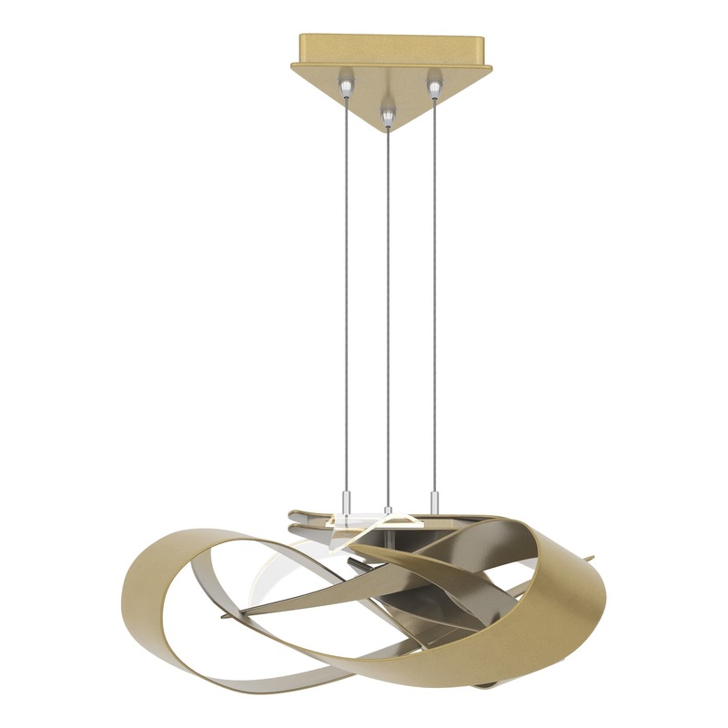Flux LED Pendant Modern Brass