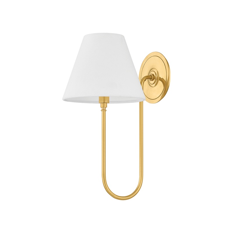 Hawthorne 1-Light Wall Sconce Aged Brass