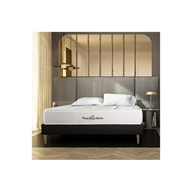 Kit rete e materasso Windsor 160 x 210 cm – Spessore : 26 cm – memory foam e molle insacchettate – Bilanciato, 5 zone di comfort