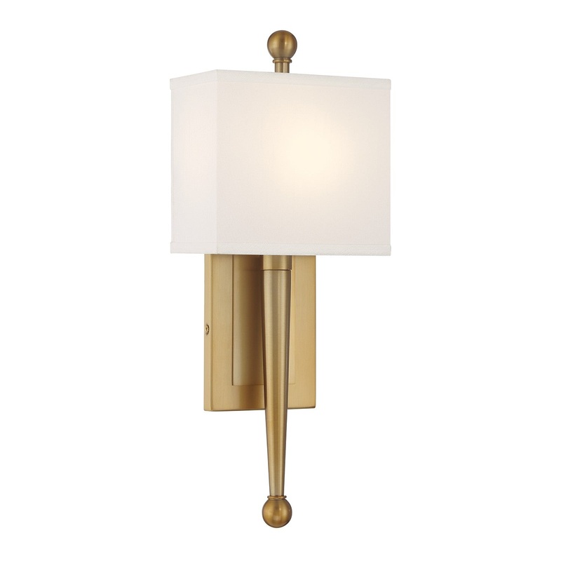 One Light Wall Sconce from the Ardson Collection in Vibrant Gold Finish by Crystorama
