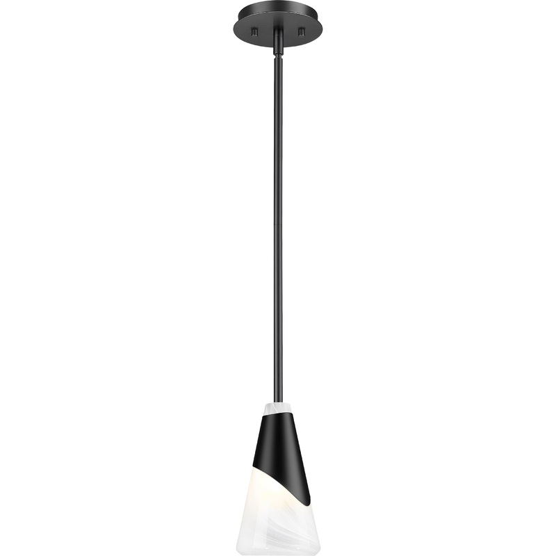 Aimie 1-Light Pendant Matte Black