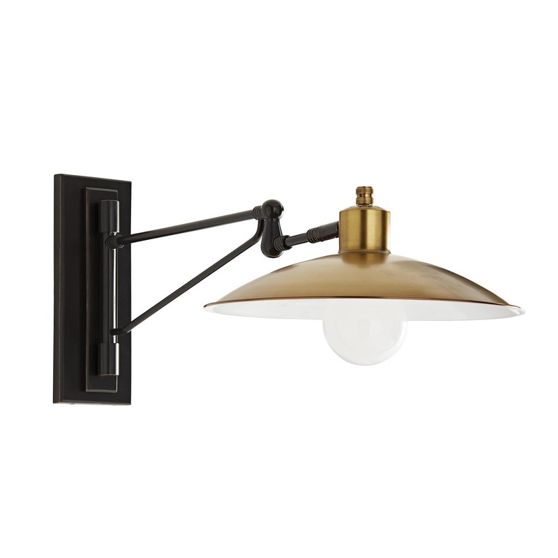 Arteriors 49084 Nox One Light Wall Sconce Antique Brass