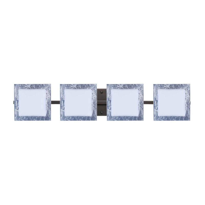 Besa 4WS-7735SF-BR Alex Four Light Wall Sconce Bronze (Discontinued)