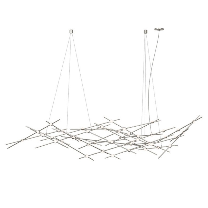Constellation Ursa Major Satin Nickel with White Optical Acrylic 2700K 20′ Adjustable Cord/Cable
