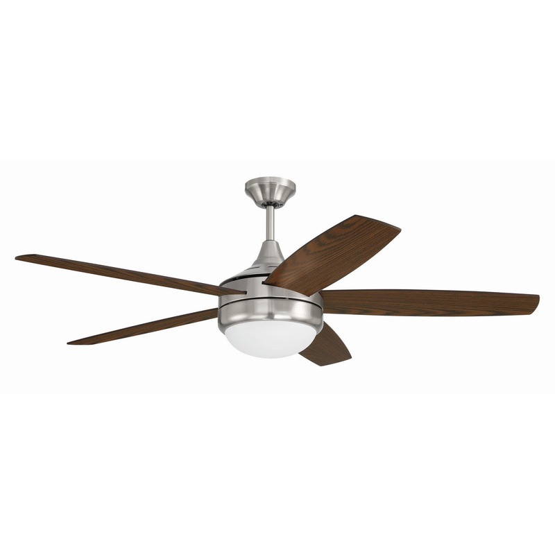 Craftmade PHZ52BNK5 Phaze II 5- Blade 52″Ceiling Fan Brushed Polished Nickel