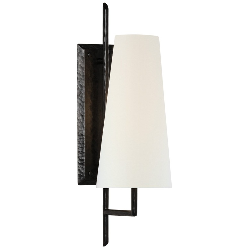 LED Wall Sconce from the Ashton Collection in Aged Iron Finish by Visual Comfort Signature