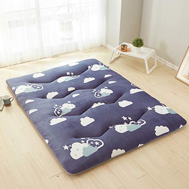 NSAIH Tappetino per Tatami,Futon da Viaggio,Coprimaterasso,Pieghevole,Morbido,Materasso per dormitorio,Materasso Antiscivolo,per Massaggi,Esercizi di Yoga,Campeggio,Hotel,Stretching