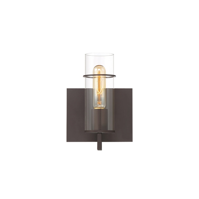 One Light Wall Sconce from the Pista Collection in Bronze Finish by Eurofase