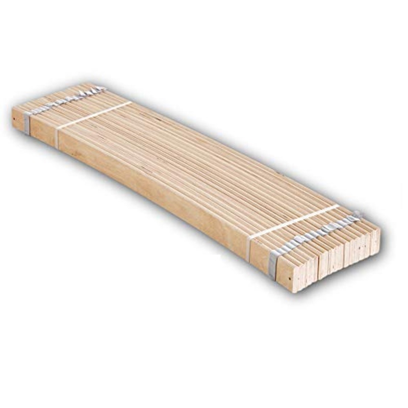 Stella Trading – Rete a doghe in legno di betulla stabile, Per superficie di appoggio 120 x 200 cm, 2 parti componibili da 60 cm (2 x 60 cm)