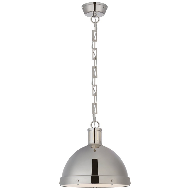 Two Light Pendant from the Hicks Collection in Polished Nickel Finish by Visual Comfort Signature
