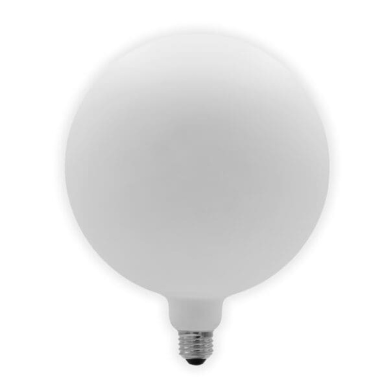 8.0W/ G60 Globe Shape, E26 Base, Warm To Dim Filament Bulb W/ Porcelain White Finish, Input Voltage 120V Ac, 8.0W/680 Lumens, Cri 96.5, Cct 1800-2700K LED Miniature Lamp by Emery Allen