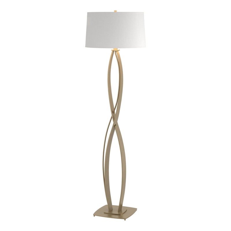 Almost Infinity Floor Lamp Soft Gold Natural Anna Shade (SF)