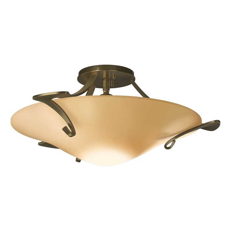 Antasia Semi-Flush Modern Brass Sand Glass (SS)