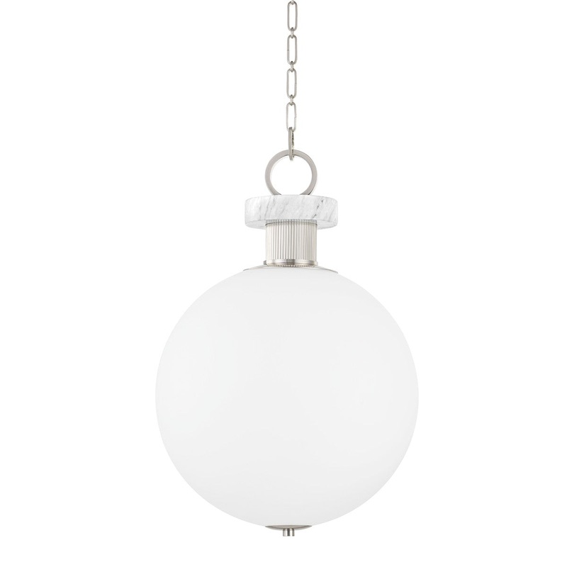 Corbett Lighting 395-18-BN Haru One Light Pendant Burnished Nickel (Discontinued)