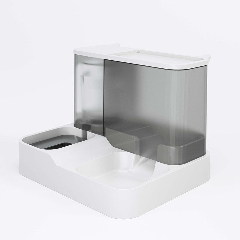 Grey Pet Feeder 3L Automatic Cat Feeder and Water Dispenser – Hassle-Free Hydration and Feeding