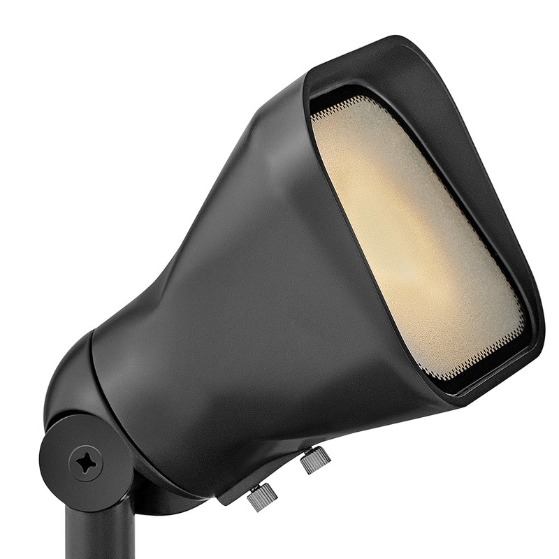 Hardy Island Accent Flood Light Brass Satin Black 4W MR16 LED