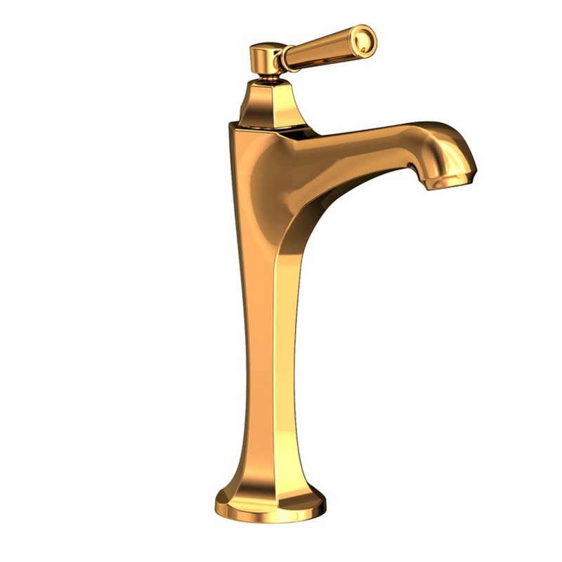 Vessel Faucet Metropole 1 Lever ADA Polished Gold PVD 1.2 Gallons per Minute Faucet Height 11 Inch