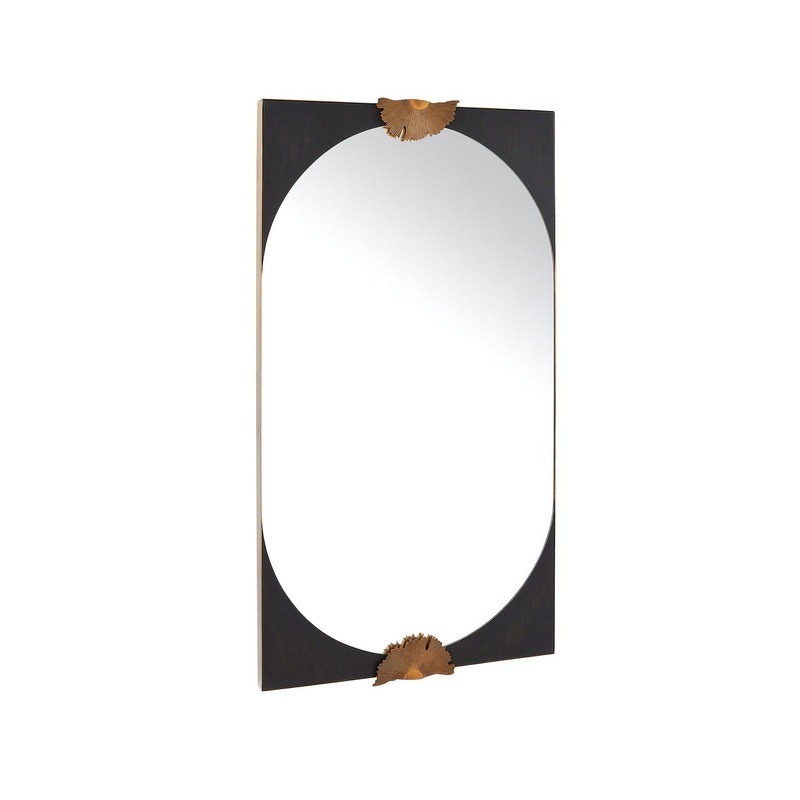 Arteriors WMI44 Envy Mirror Antique Brass/Ebony/Antique Brass