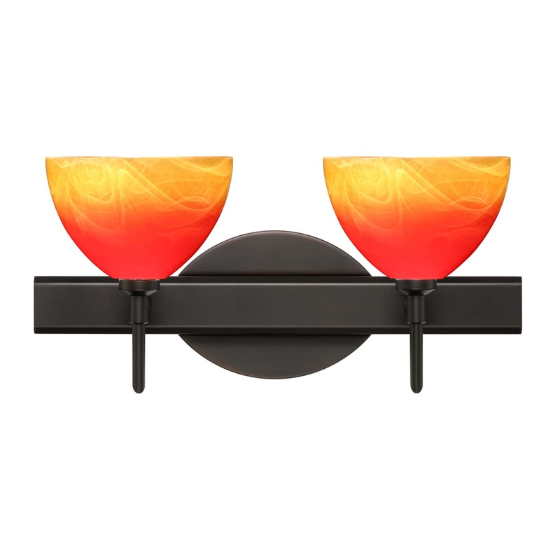 Besa 2SW-4679SL-BR Brella Two Light Wall Sconce Bronze