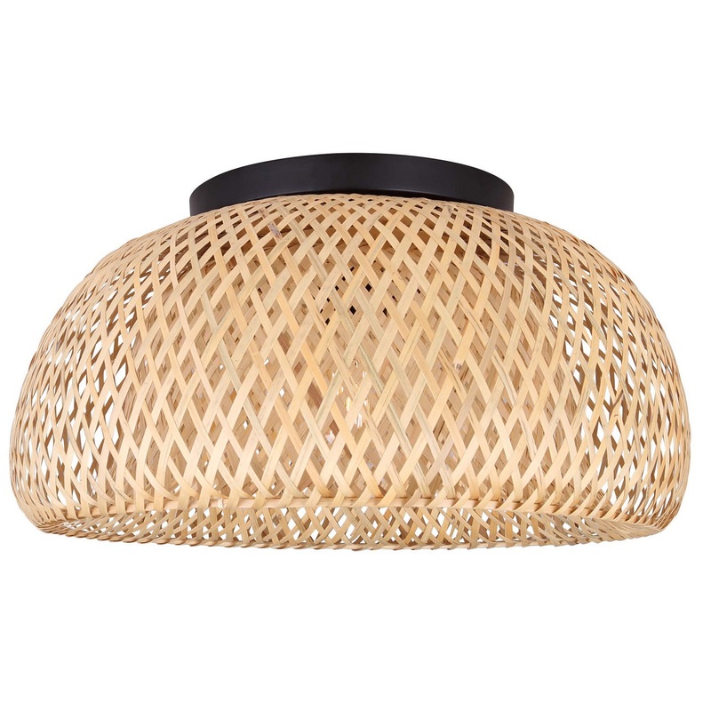 Canarm IFM2025B18BK Sariel One Light Flush Mount Matte Black