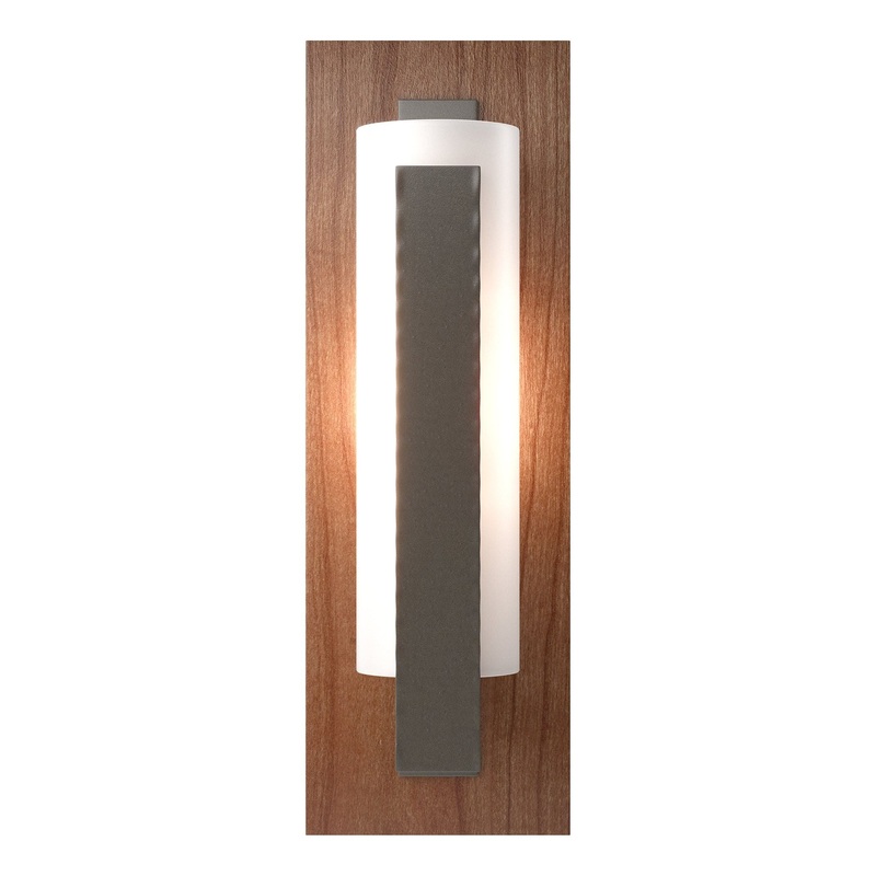Forged Vertical Bar Sconce Dark Smoke Cherry