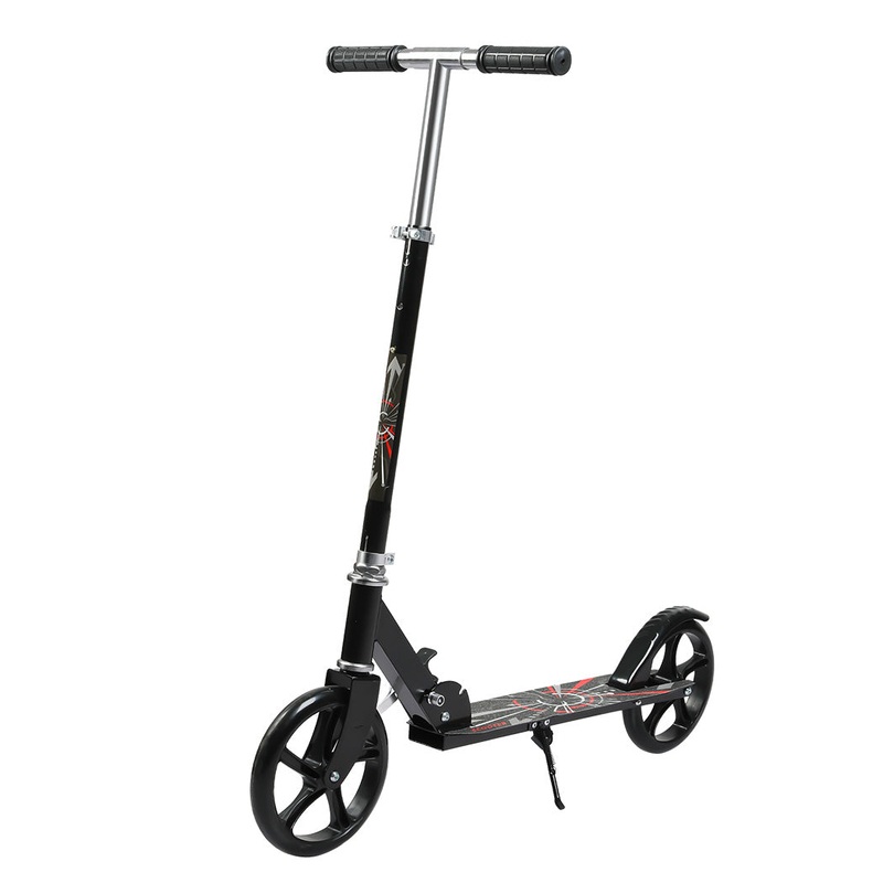 MONVELO Folding Scooter Dual Large Wheels Black