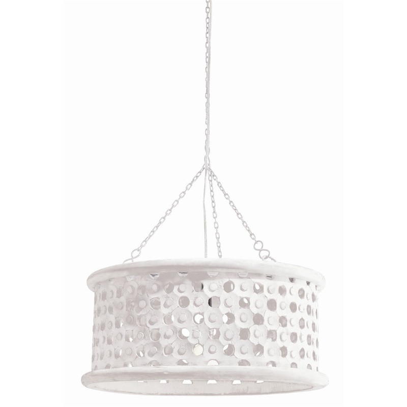 Arteriors 86719 Jarrod One Light Pendant Whitewashed Wood (Discontinued)