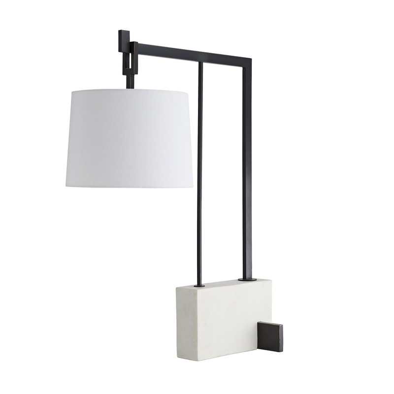 Arteriors DB49000 Piloti One Light Table Lamp Faux Marble (Discontinued)