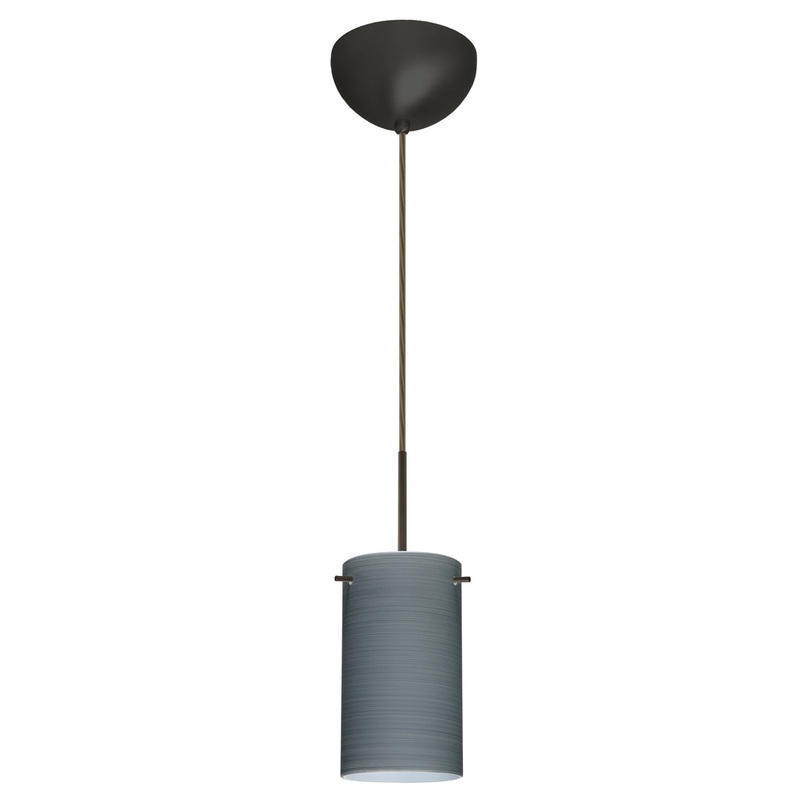 Besa 1BC-4404TN-LED-BR Stilo One Light Pendant Bronze