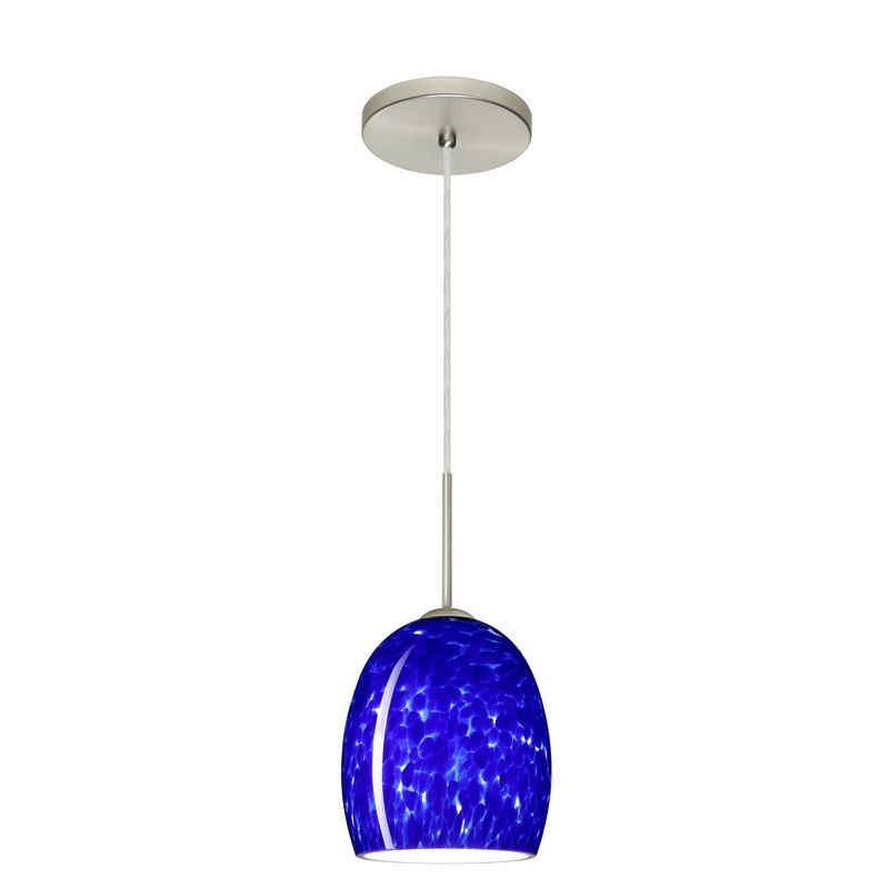 Besa 1JT-169786-LED-SN Lucia One Light Pendant Satin Nickel