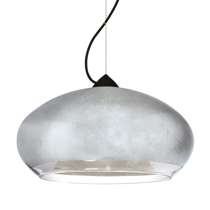 Besa 1KX-4345SF-BK Besa Brio 14 Pendant One Light Pendant Black