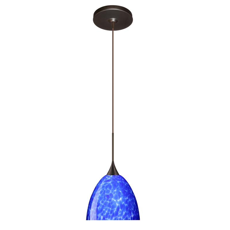 Besa 1XP-757086-BR Sasha One Light Pendant Bronze (Discontinued)