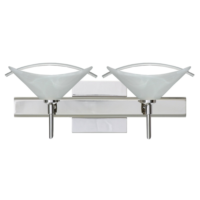 Besa 2SW-181304-CR-SQ Hoppi Two Light Wall Sconce Chrome (Discontinued)