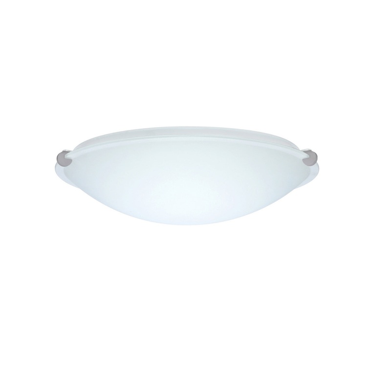 Besa 968207-HAL-SN Trio One Light Ceiling Mount Satin Nickel