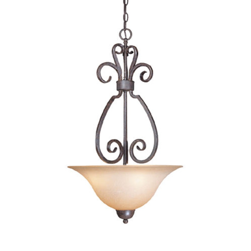 Craftmade 22023-FM Sheridan 3 Light Inverted Pendant Forged Metal (Discontinued)