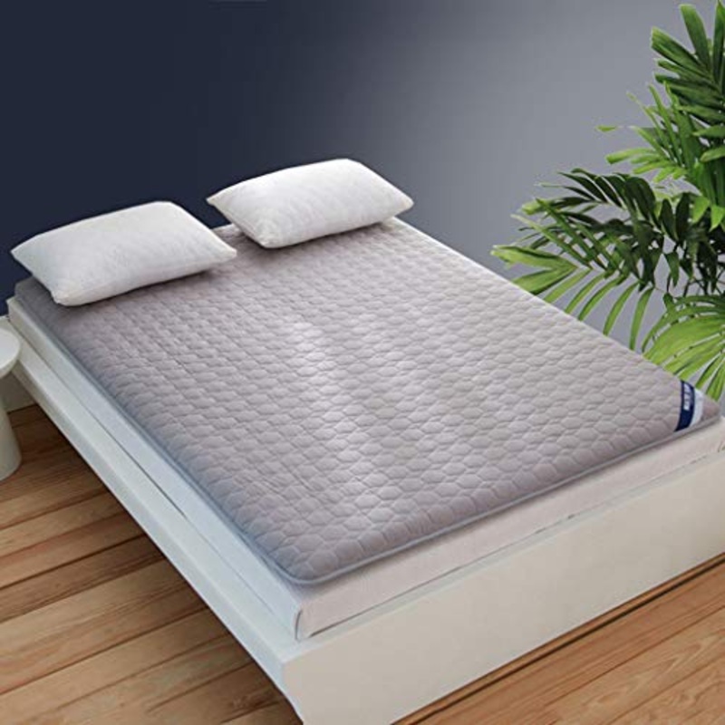 Futon giapponese materasso Tatami pieghevole Tappetino Double Single Viaggi Mats pieghevoli Quattro Stagioni Disponibile Pad antiacaro in tessuto for la casa Dorm ( Color : Gray , Size : 1202006CM )