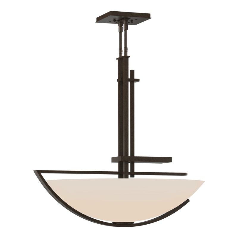 Ondrian Pendant Bronze Opal Glass (GG)