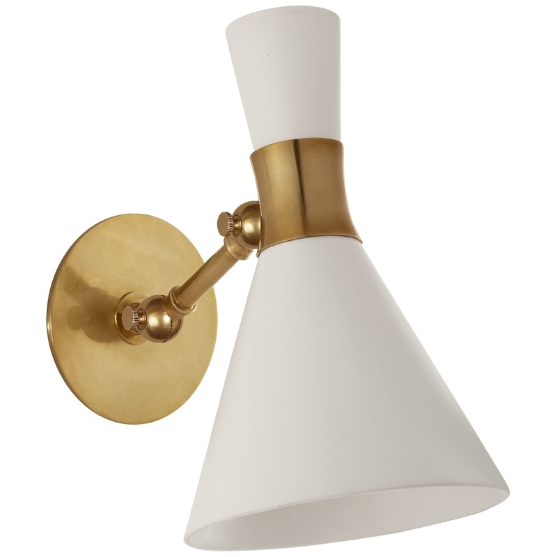 One Light Wall Sconce from the Liam Collection in Hand-Rubbed Antique Brass Finish by Visual Comfort Signature