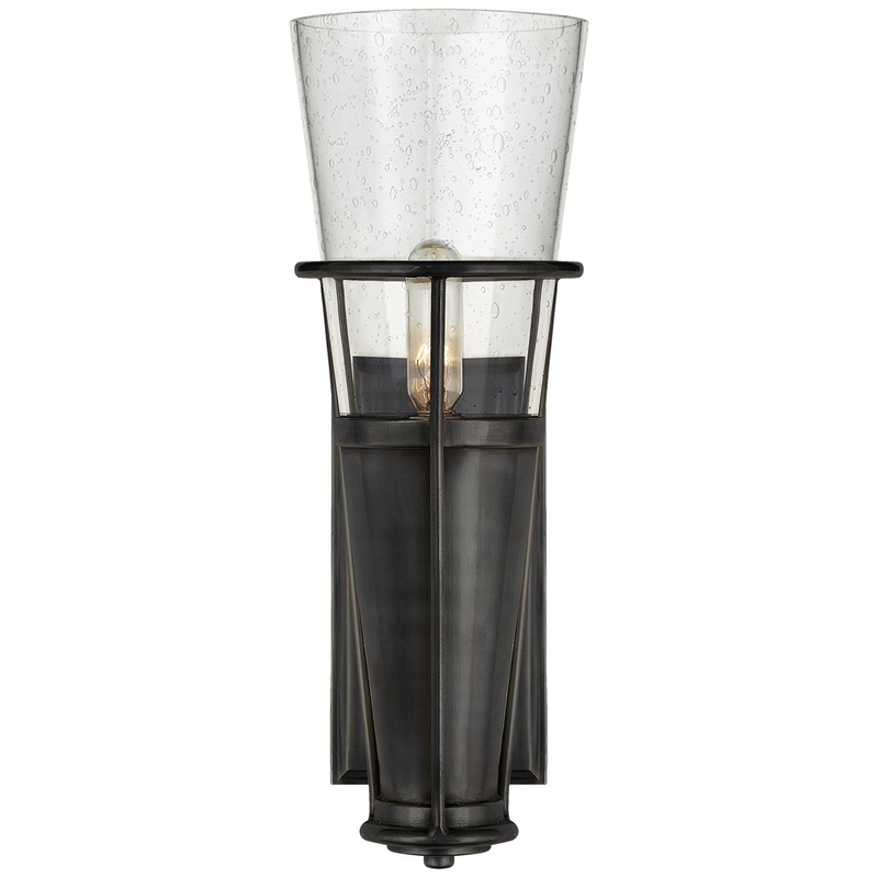 One Light Wall Sconce from the Robinson Collection in Bronze Finish by Visual Comfort Signature
