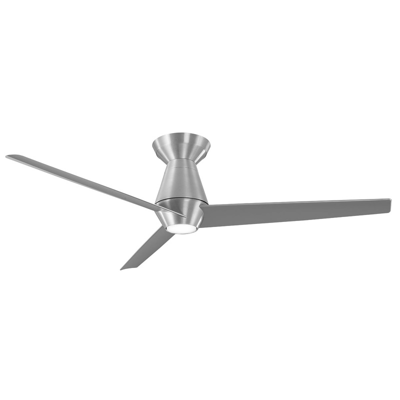 52″ 3-blade Slim Ceiling Fan by Modern Forms Fans (Wet Rated) Brushed Aluminum/Titanium CCT