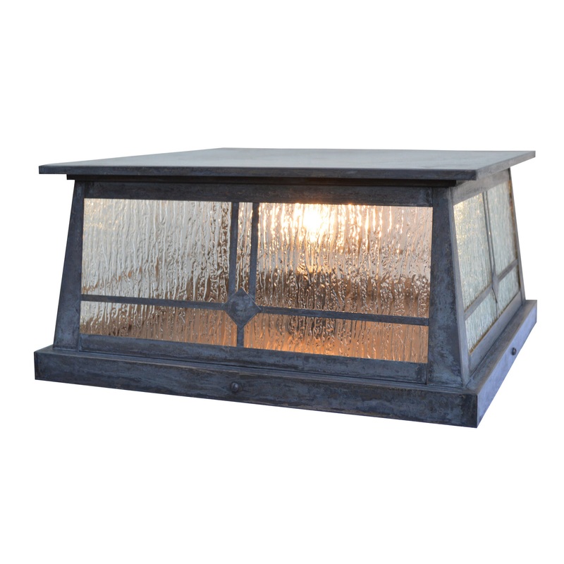 Arroyo ABC-15RM-MB Aberdeen One Light Column Mount Mission Brown