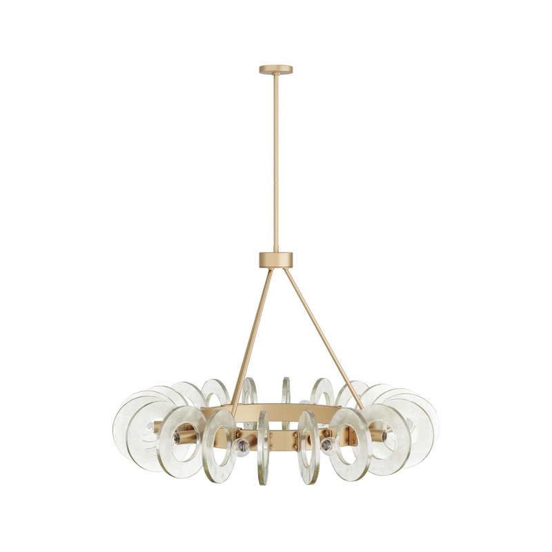 Arteriors DMC06 Trina Ten Light Chandelier Clear Seedy