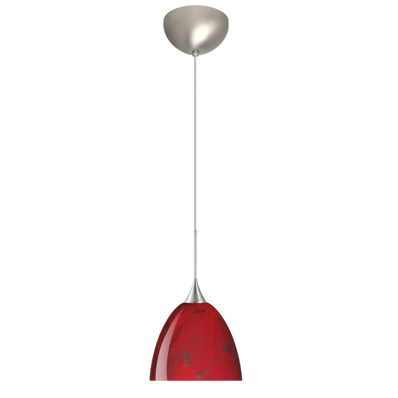 Besa 1XC-7570MA-SN Sasha One Light Pendant Satin Nickel (Discontinued)