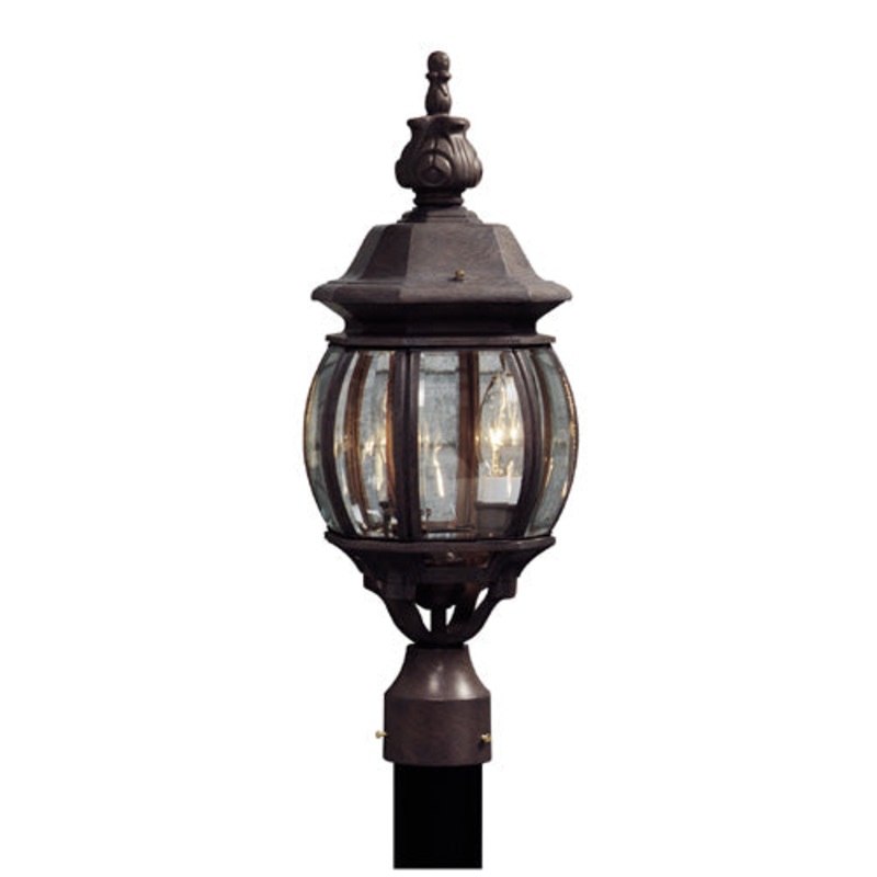 Classico Outdoor Post Light – Rust