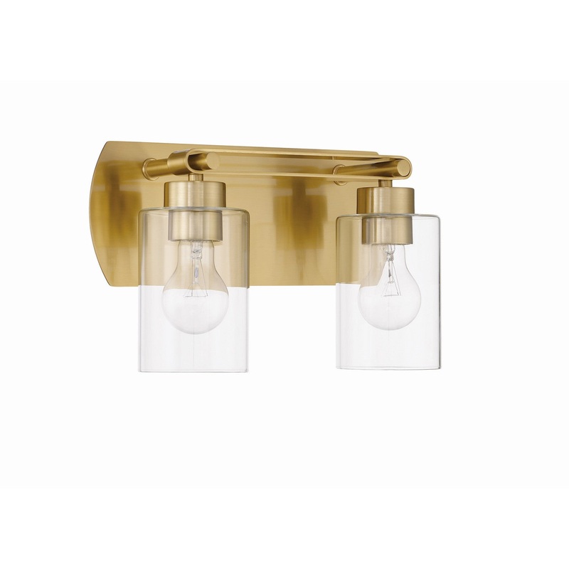Craftmade 17614SB2 Hendrix Two Light Vanity Satin Brass