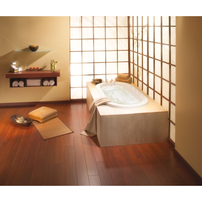 MAAX 102788-055-001 Aigo 72 x 36 Acrylic Undermount End Drain Aerofeel Bathtub in White