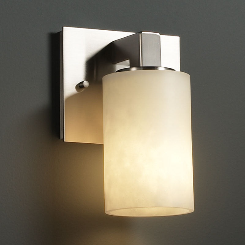 Wall Sconce from the Clouds Collection in Brushed Nickel Finish by Justice Designs