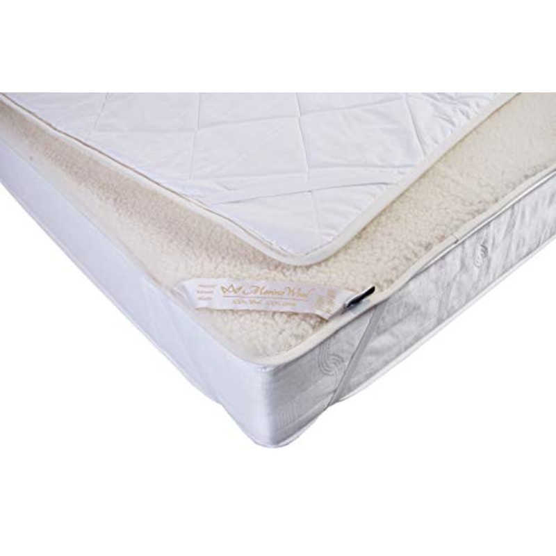 100% lana Merino Lamswool scaldaletto matrimoniale coprimaterasso 140 x 200 WOOLMARKED