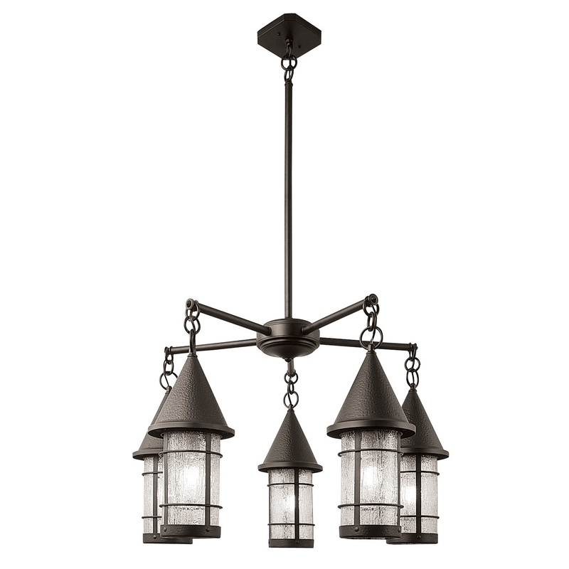 Arroyo VCH-7/5RM-BZ Valencia Five Light Chandelier Bronze