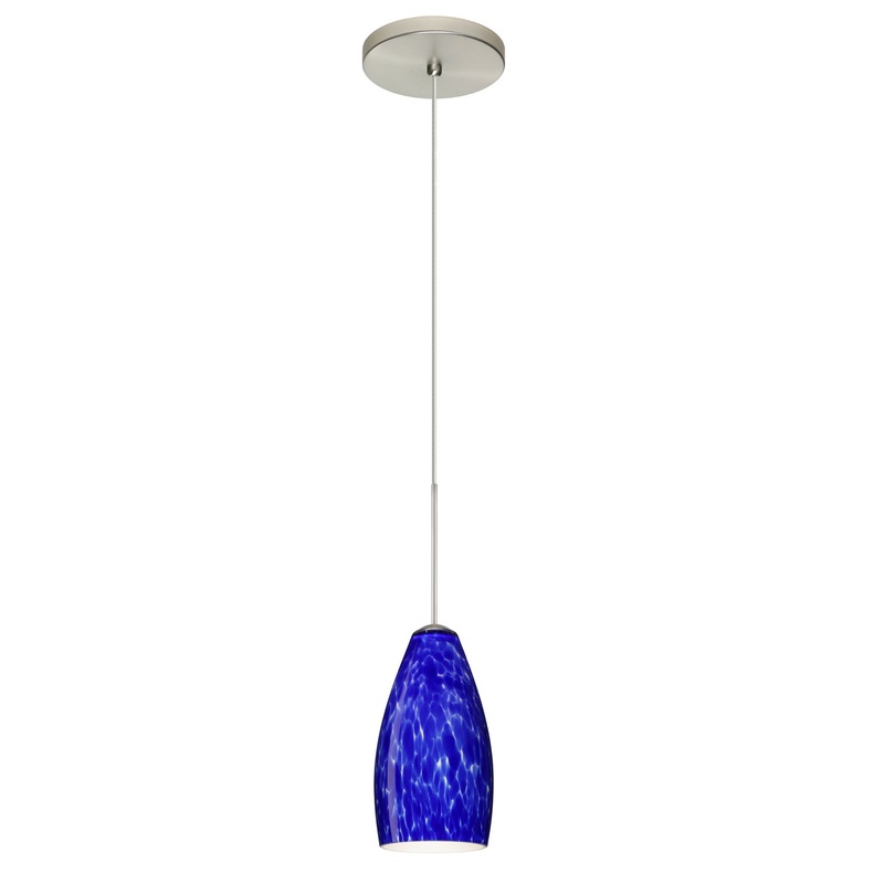 Besa 1XT-719886-LED-SN Karli One Light Pendant Satin Nickel